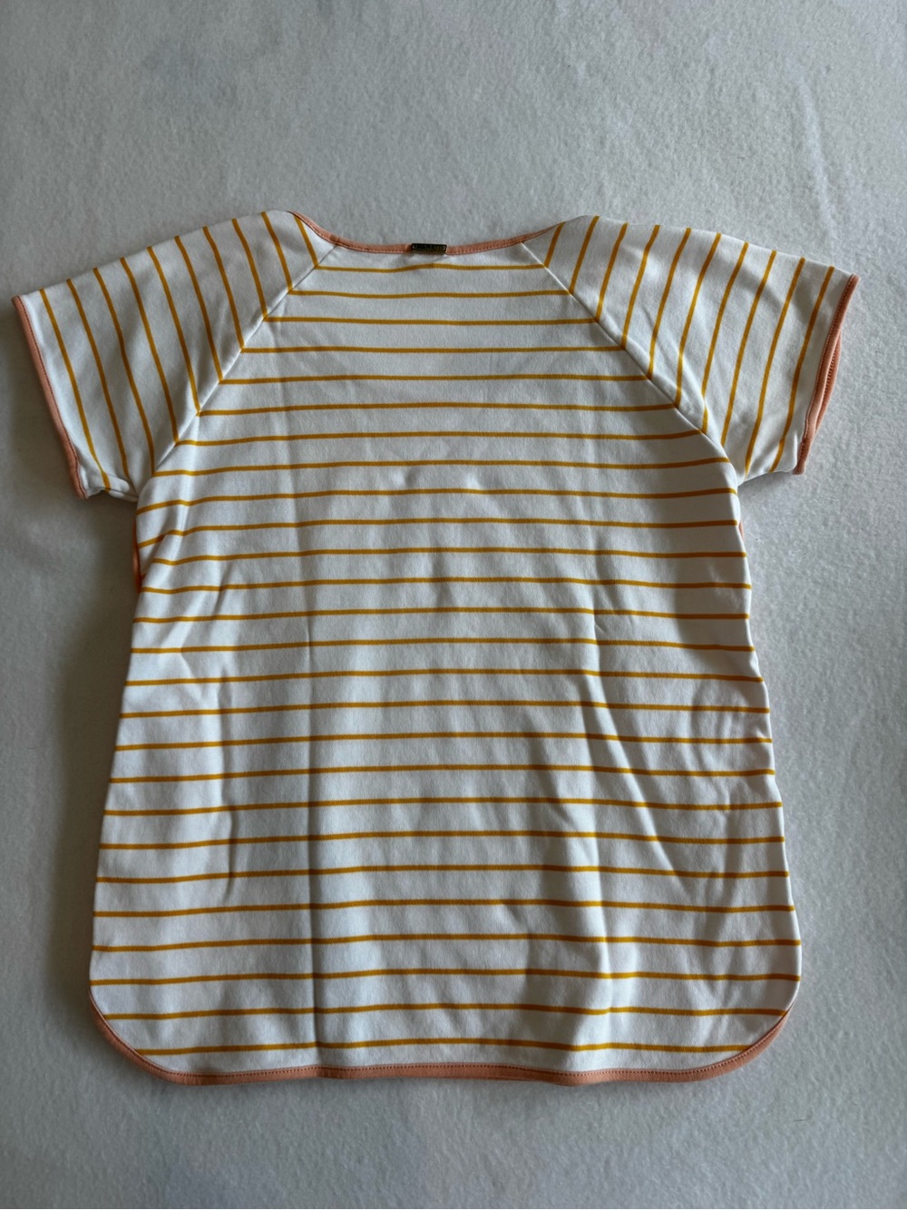 Striped Cotton Pajama Set - White & Yellow - Picture 3 of 9